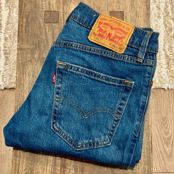 Levi's Standard 511 Denim Jeans (Blue, Standard, 30Wx30) - Picture 1 of 3
